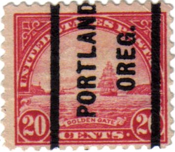 Golden Gate. United States postage