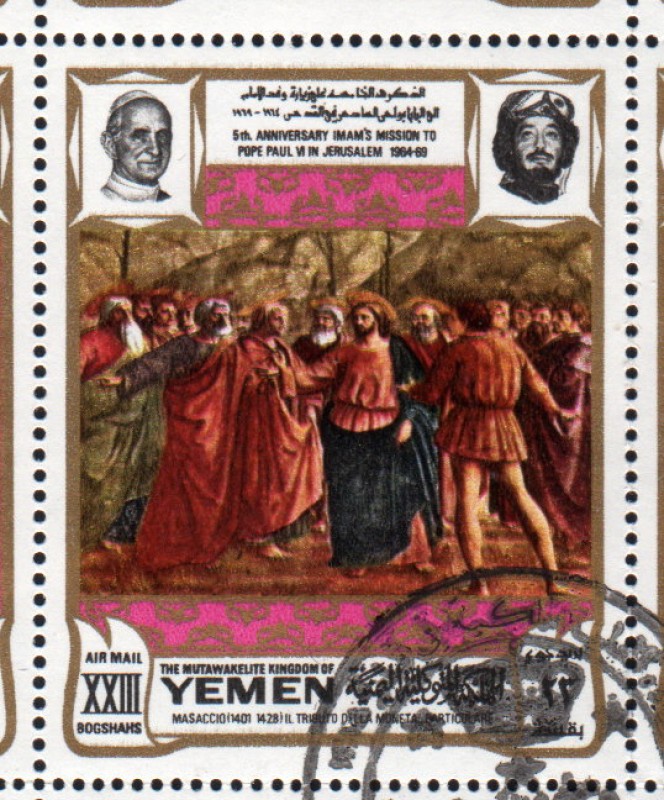1969 Vida de Cristo: El tributo de la moneda. Masaccio