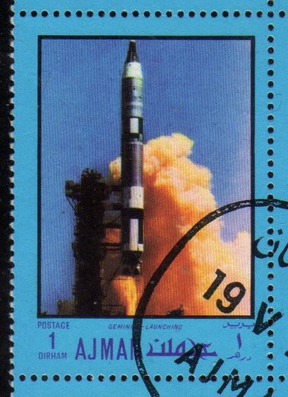 1970 Ajman: Lanzamiento capsula Geminis