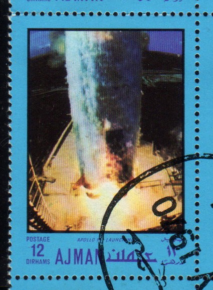 1970 Ajman:  Lanzamiento Apolo 11