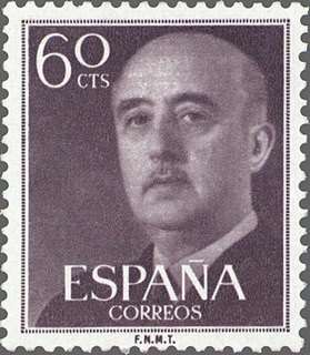 ESPAÑA 1955 1150 Sello Nuevo General Franco 0,60pts