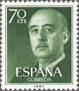 ESPAÑA 1955 1151 Sello Nuevo General Franco 0,70pts