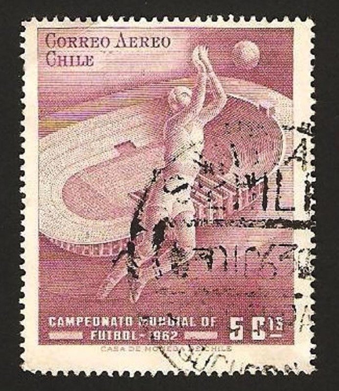 210 - Campeonato mundial de fútbol en Santiago de Chile en 1962