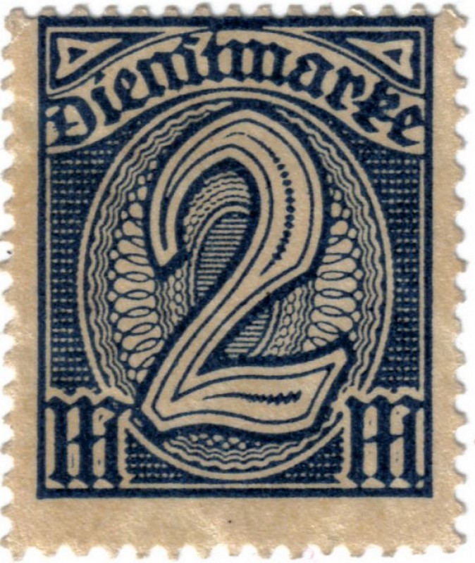 Cifras.Reich 1922 Dienftmarke