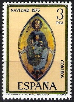 2300 Navidad 1975. La Virgen y el Niño, Navarra.