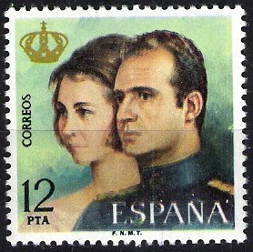 2305 Reyes de España. Don Juan Carlos I y Doña Sofìa.