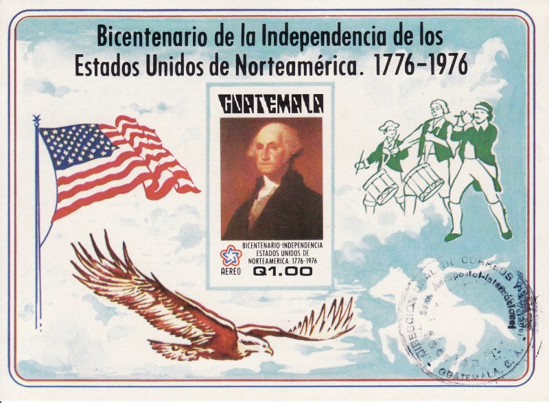 HB Homenaje de Guatemala al Bicentenario Independencia EEUU