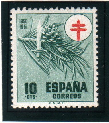 1950 Pro tuberculosos.Edifil 1085