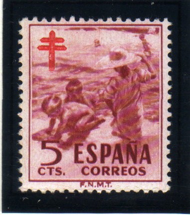 1951 Pro tuberculosos.Edifil 1103