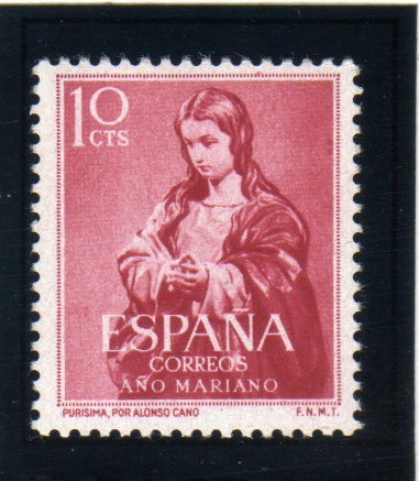 1954 Año Mariano: Inmaculada Granada Edifil 1132