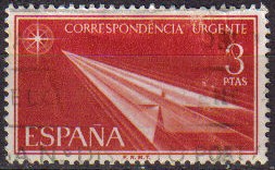 ESPAÑA 1965 1671 Sello Correspondencia Urgente Usado Yv1331