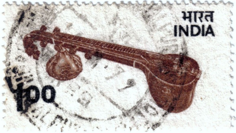 El sitar instrumento musical indio