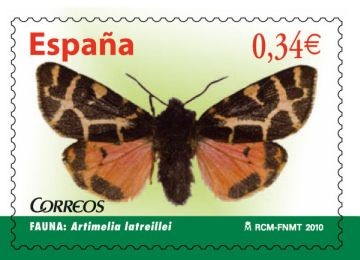 ESPAÑA 2010 4533 Sello Nuevo Flora y Fauna Mariposas Artimelia Latreillei