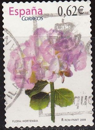 ESPAÑA 2009 4468 Sello º Flora y Fauna Hortensia