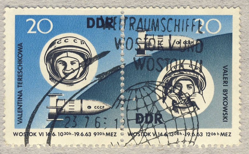 DDR astronautas ValentinaTereschowa-Valeri Bykowski