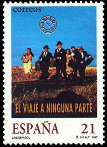 ESPAÑA 1997 3472 Sello Nuevo Cine Español El viaje a ninguna parte Fernando F. Gomez