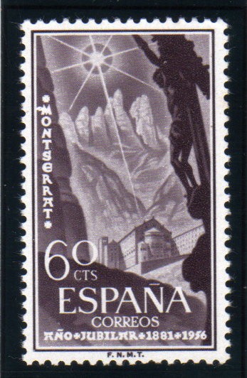 1956 Año jubilar Montserrat Edifil 1193