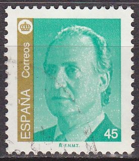 ESPAÑA 1993 3261 Sello Serie Basica Rey S.M. D. Juan Carlos I 45p usado Michel3119 Scott2729