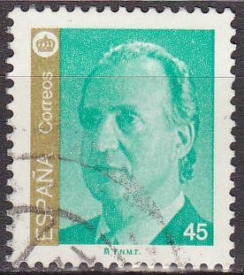 ESPAÑA 1993 3261 Sello Serie Basica Rey S.M. D. Juan Carlos I 45p usado Michel3119 Scott2729