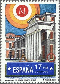 ESPAÑA 1992 3229 Sello Nuevo Madrid Capital Europea de la Cultura Museo Nacional del Prado