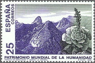 ESPAÑA 1991 3146 Sello Nuevo Parque Nacional de Garajonay La Gomera