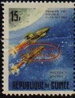 Republica de Guinea 1965 Scott 390 Sello Nuevo Primer Vuelo Doble 11-15/08/62 Botok 3 y 4 con sobrei