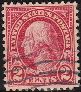 USA 1923 Scott 554 Sello Presidente George Washington (22/1/1732-14/12/1799 usado Estados Unidos