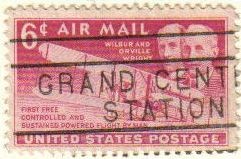USA 1949 Scott C45 Sello Air Mail Aniversario 1º Vuelo de los Hermanos Wright usado Estados Unidos