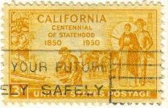 USA 1950 Scott 997 Sello California Minas de Oro Pioneros usado Estados Unidos Etats Unis