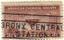 USA 1951 Scott 1002 Sello Aniv. Sociedad Quimica Americana Emblema y Simbolos usado Estados Unidos E