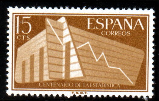 1956 Centenario Estadistica Española Edifil 1196