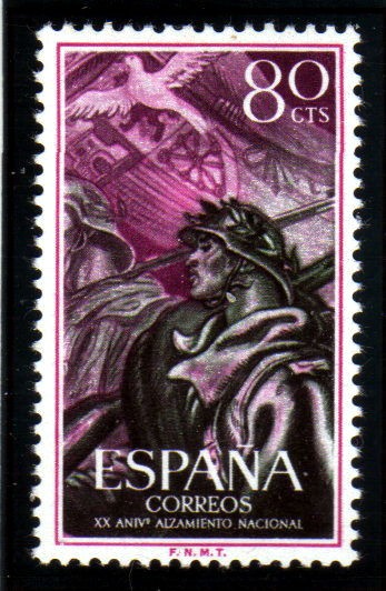 1956 XX aniversario Alzamiento Nacional Edifil 1188