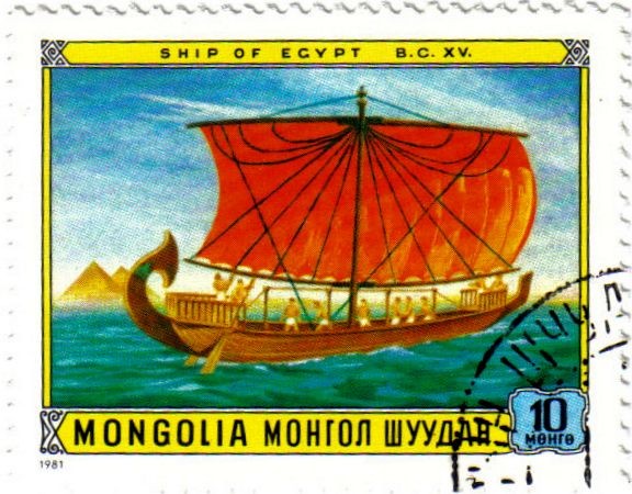 Antiguo barco de Egipto
