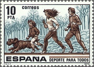 ESPAÑA 1979 2518 Sello Nuevo Deporte para todos c/señal charnela