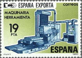 ESPAÑA 1980 2566 Sello * España Exporta Herramientas c/señal charnela Yvert2212 Scott2206