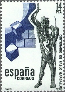ESPAÑA 1982 2683 Sello Nuevo Centenario del nacimiento del Escultor Pablo Gargallo c/s charnela Yver