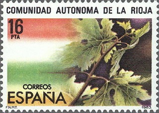 ESPAÑA 1983 2689 Sello ** Estatuto de Autonomia La Rioja Yvert2326 Scott2317