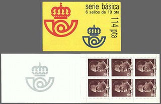 ESPAÑA 1986 2834C (I) Sellos ** Serie Rey D. Juan Carlos I 6 sellos de 19pts