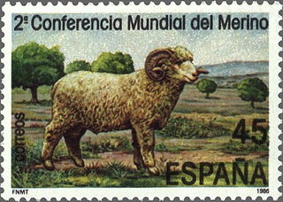 ESPAÑA 1986 2839 Sello Nuevo Conferencia Mundial Oveja Merina
