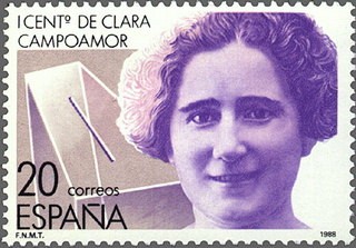 ESPAÑA 1988 2929 Sello Nuevo Centenario de Personalidades Clara Campoamor