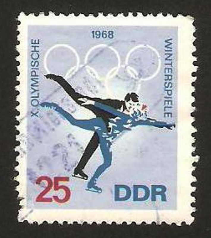 1035 - Juegos olímpicos de invierno en Grenoble, patinaje artístico en pareja