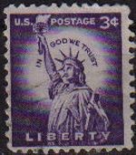 USA 1954 Scott 1035 Sello Estatua de la Libertad Usado Estados Unidos Etats Unis Michel 660 