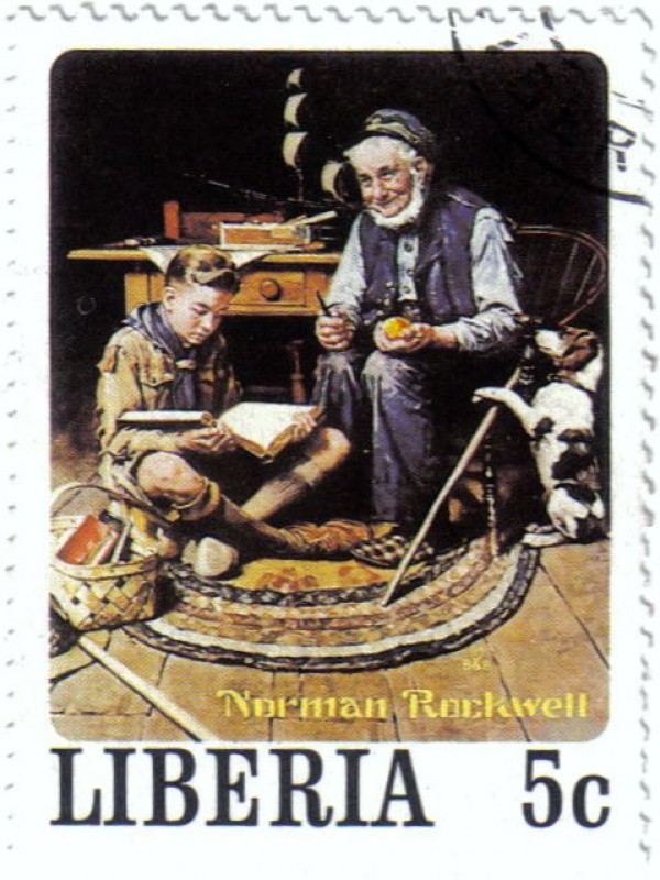 Norman Rockwell, ilustrador, fotógrafo y pintor.
