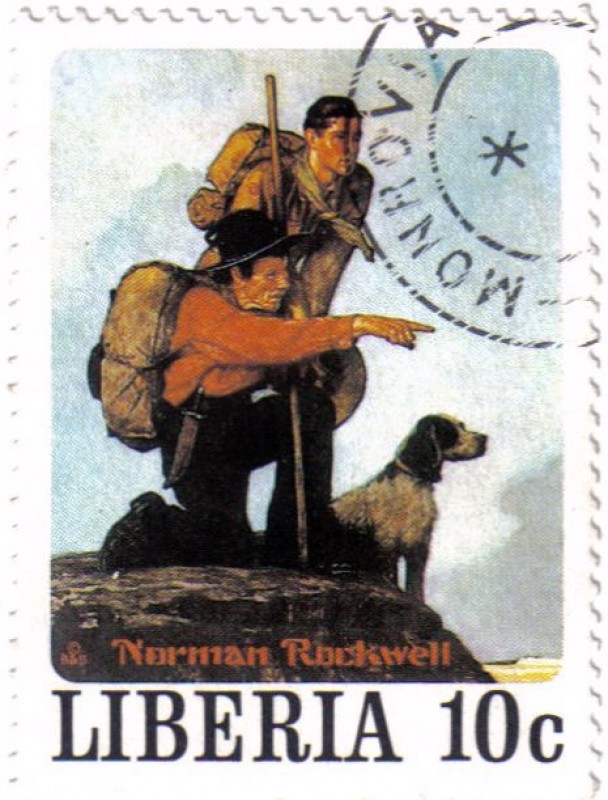 Norman Rockwell, ilustrador, fotógrafo y pintor.