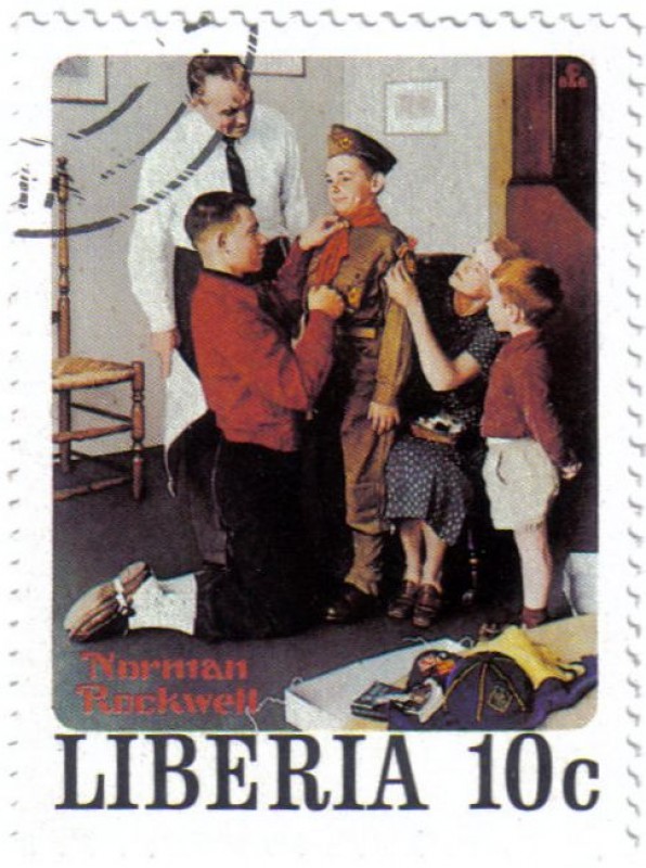 Norman Rockwell, ilustrador, fotógrafo y pintor.