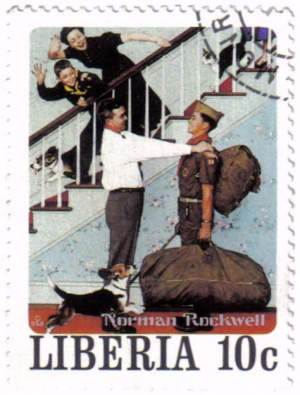 Norman Rockwell, ilustrador, fotógrafo y pintor.