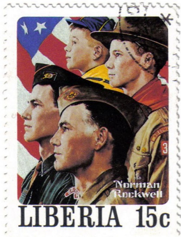 Norman Rockwell, ilustrador, fotógrafo y pintor.