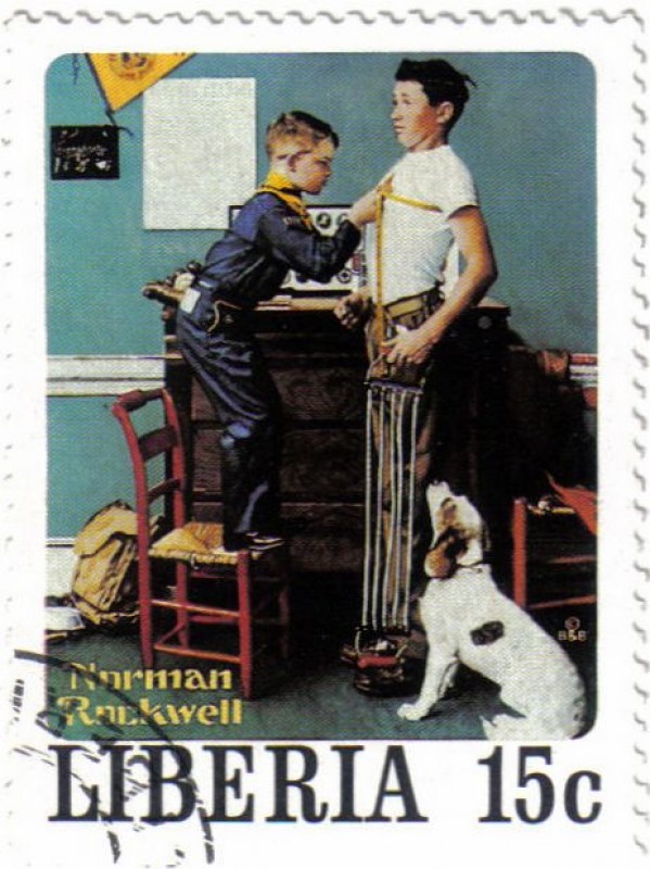 Norman Rockwell, ilustrador, fotógrafo y pintor.