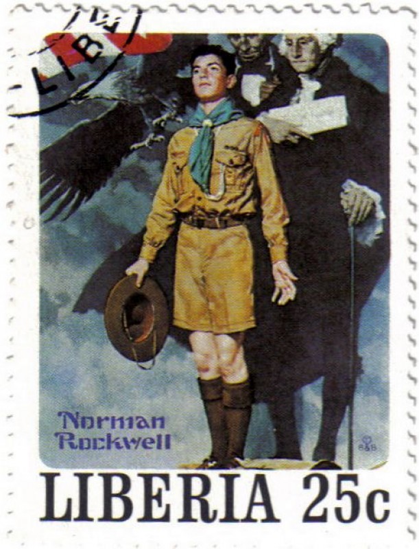 Norman Rockwell, ilustrador, fotógrafo y pintor.