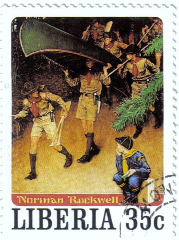 Norman Rockwell, ilustrador, fotógrafo y pintor.